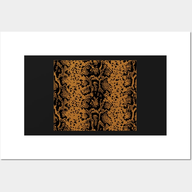 Modern Animal Skin Pattern Snake Wall Art by Lemonflowerlove